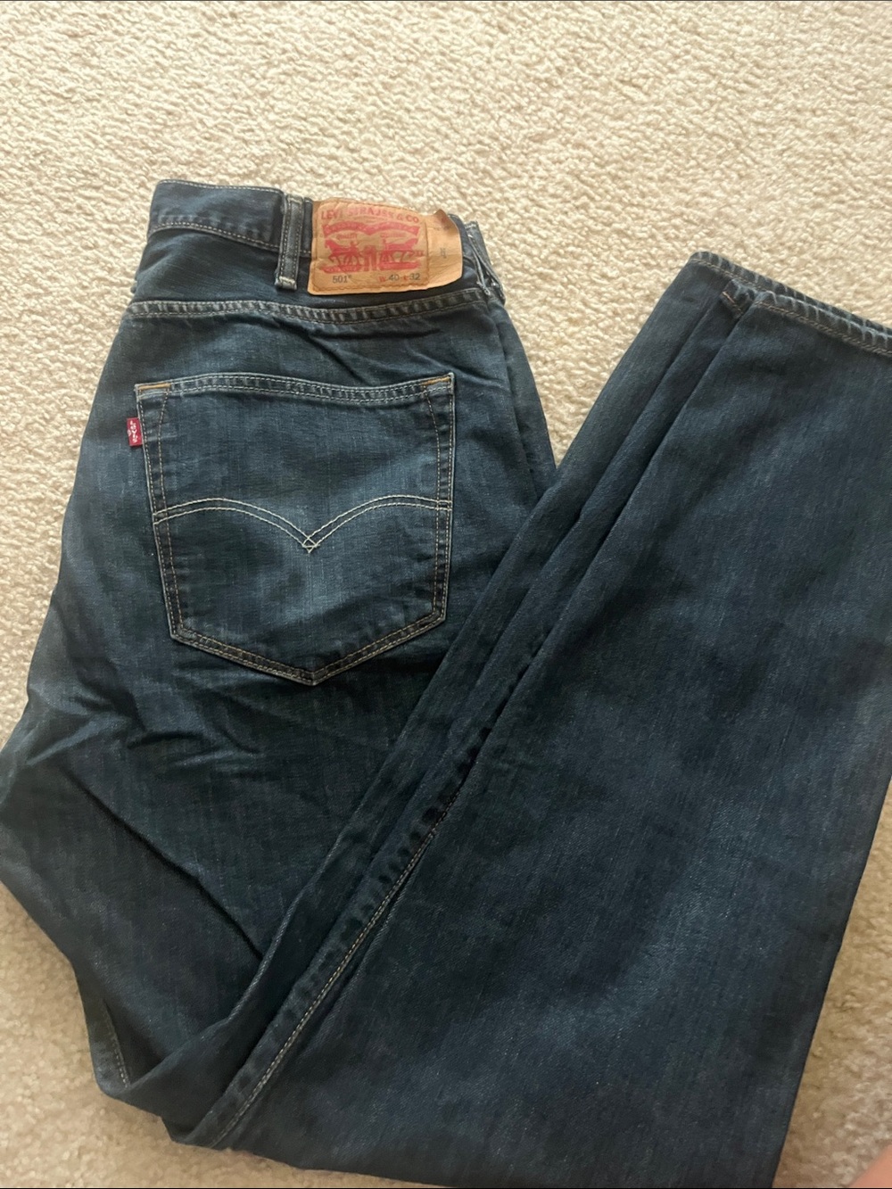 Levi's Men’s Jeans - Deep Blue Straight Leg